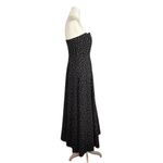 Source Unknown Vintage Polka Dot Fit And Flare Midi Length Strapless Dress Size Small Photo 3