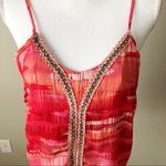 Vintage Havana | Pink Printed and Embroidered Tank Top Sz M Photo 1