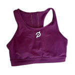 Peloton  Maroon Sports‎ Bra Size Small Zebra Print Photo 0