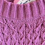 Seven7 Comfy Soft Chenille Textured Sweater Roomy Small Womens Wild Orchid Photo 2