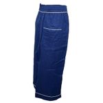 Hill House Coastal Wide Leg Cropped Linen Pants Navy  Home Women M Photo 1