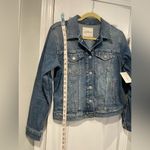 Lucky Brand NWT Size S Medium Wash Classic Denim Jean Jacket Bomber Button Photo 4
