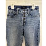Lucky Brand  Button Fly High Rise Skinny Bridgette Denim Jeans Size 2 26 Ankle Photo 2