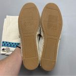 Tory Burch Sidney Espadrilles Flat Shoe Logo Slip On Cream Brown Women Size 10 Photo 6