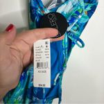 PacSun Salero swim by tie side one piece swimsuit blue floral women’s size XS Photo 12