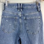 Free People We the  Jeans Womens 25 Blue‎ Distressed Cropped Button Fly Stretch Photo 5