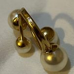 Christian Dior Dior D-STUDS RING Gold-Finish Metal and White Resin Pearls Photo 10