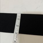 Black and Gold Wide Belt with Snakeskin Detail Photo 6