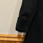 Marvin Richards Vintage Long Wool Coat Double Breasted Black Fur Collar Size 2 Photo 2