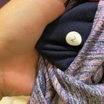 Lululemon Purple Striped High Rise Wunder Under Crop Photo 2