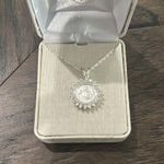 Disney Mickey Mouse Silver Coin Necklace Photo 1