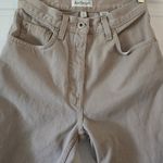 Ann Taylor Vintage High Waist Mom Jeans Tapered Beige Khaki Pants Size 2 Brazil Photo 4