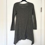 Earthbound Trading Co Tunic Dress Size Small Brown Knit Asymmetrical Long Sleeve Green Photo 6