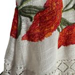 Alexis  Blossom White Red Floral Embroidered A-Line Sleeveless Mini Dress Sz S Photo 15