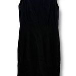 Giorgio Armani Dress Wool Blend Black Sleeveless Sheath Knee Length Sz 40 (4 US) Photo 0