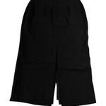 Y2k Vintage Wallis Petite Front Button High Waist Double Slit Skirt 12 Black Size 12P Photo 0