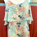 Audrey 3+1 floral flutter cold shoulder dress Photo 0