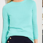 Talbots 100% Pure Cashmere Crewneck Sweater in Teal ~ Size Small 💛🍄 Photo 0