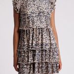 Chelsea28  Tiered Pleated Mock Neck Texture Mini Dress Women’s Sz XS Photo 0