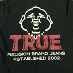 True Religion Men’s Black Short Sleeve T-shirt Size Medium Photo 2