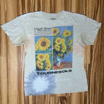 Claude Monet Sunflower Tie Dye Shirt Gray Size M Photo 0