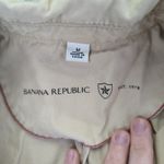 Banana Republic Y2K  Military Blazer Jacket Women's Khaki Cotton Medium Button Photo 5