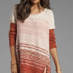 Free People Side Split Pullover Sweater Dress Women's Size XS/S Rust Photo 0