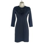 Armani Exchange  3/4 Sleeve Embellished Fitted Mini Dress Black Size XS Photo 2