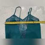 Victoria's Secret Vintage Gold Label Victoria’s Secret Teal Lace Slip Dress Nightgown S/P Photo 5