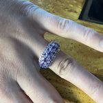 Rose de France Amethyst Sterling Silver Ring Size 7 Photo 3