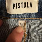 Pistola  Distressed High Rise Cutoff Denim Shorts Size 32 Hemp Cotton Blend Photo 4
