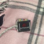 Cashmink V Fraas West Germany Scarf Pink Blk White 52" L 11.5" W Soft RN66349 Photo 1