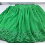 Zara Trafaluc Green Polka Dot Dress Lace Trim Sleeveless Summer Cute Soft &Flowy Photo 4