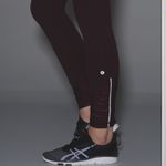 Lululemon  $98 Pace Queen Tight *Full On Luxtreme Bordeaux Drama / Raspberry Sz 6 Photo 9