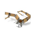 Vintage Peruvian artisan necklace bamboo beads alpaca silver Agate Charms Photo 3