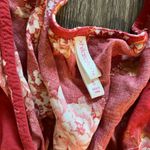 Xhilaration Floral Coral Romper Photo 2