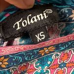 Tolani  Multicolor Boho Paisley Handkerchief Hem Midi‎ Dress 100% Modal Photo 1