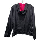 New Balance  Hidden Floral Water Resistant Windbreaker Jacket Black Size Large Photo 5