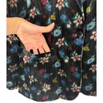 Anthropologie Et Twa Floral Corduroy Blazer Jacket Size 12 Boho Bohemian Retro Photo 8