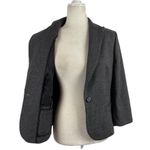 Brooks Brothers  Womens Size 10 Wool Angora Blazer Jacket Single Button in Gray Photo 7