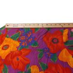 American Vintage Nouveau Floral Flowers Vintage Retro Bright Rayon Size Medium M Shirt Blouse Photo 1