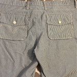 Levi's  High Waist Striped Shorts Sz 16 plus Blue White summer casual stripes Photo 11