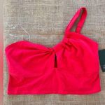 Wild Fable NWT Vibrant Crop One Shoulder Red Top Summer casual bohemian cropped Photo 0