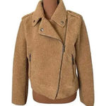 FOR THE REPUBLIC  Women’s Tan/Brown Teddy Jacket - Faux Fur. Size: Small Photo 0