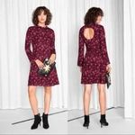 & Other Stories & Other Stories NWT Burgundy Leopard Print Long Sleeve Dress Size 4 Photo 1