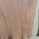 BEAUTIFUL Inc International light pink gold glitter large L womens sweater VNC Photo 3