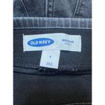 Old Navy  Rockstar Jeggings Black Jeans Pull On Distressed Raw Hem Sz 4 Photo 3