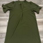 Army green dress size XL pit to pit is 22, length is 36 Photo 0