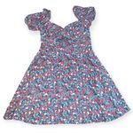 Gianni Bini GB Keyhole Floral Dress Junior Size L Photo 0