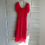 La Ligne Isabelle‎ Silk Puff Sleeve Dress adjustable coral pink NWT XS Photo 4